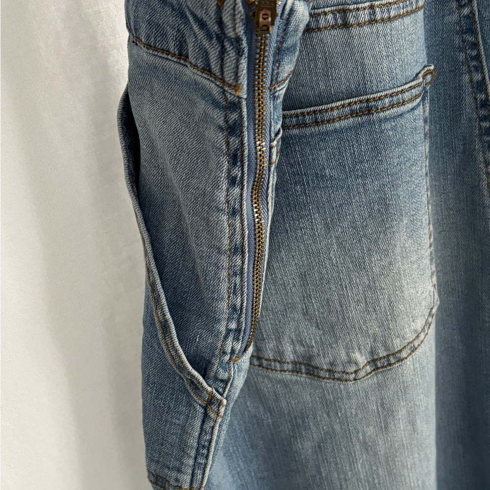 No Boundaries Blue Denim Women’s Overalls - Picture 5 of 5